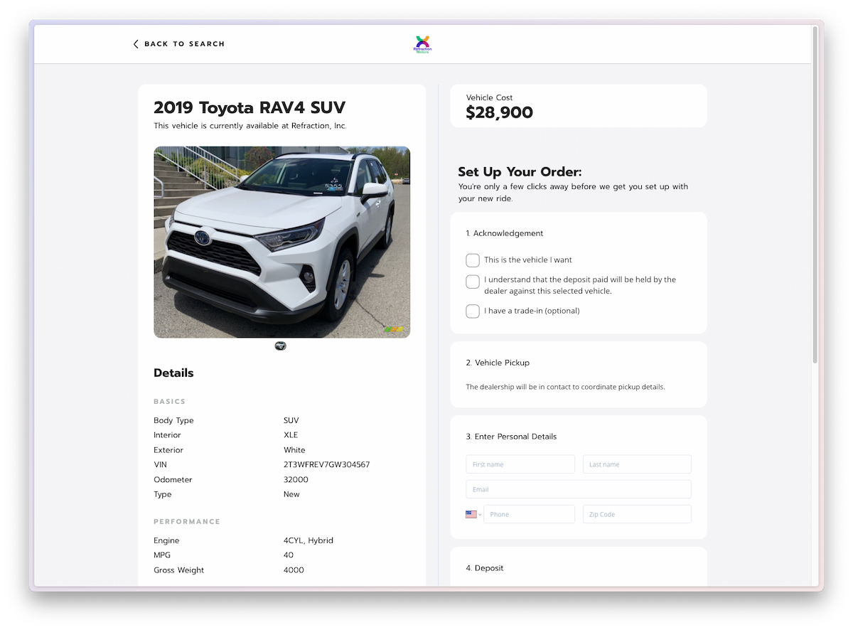 Refraction dashboard preview