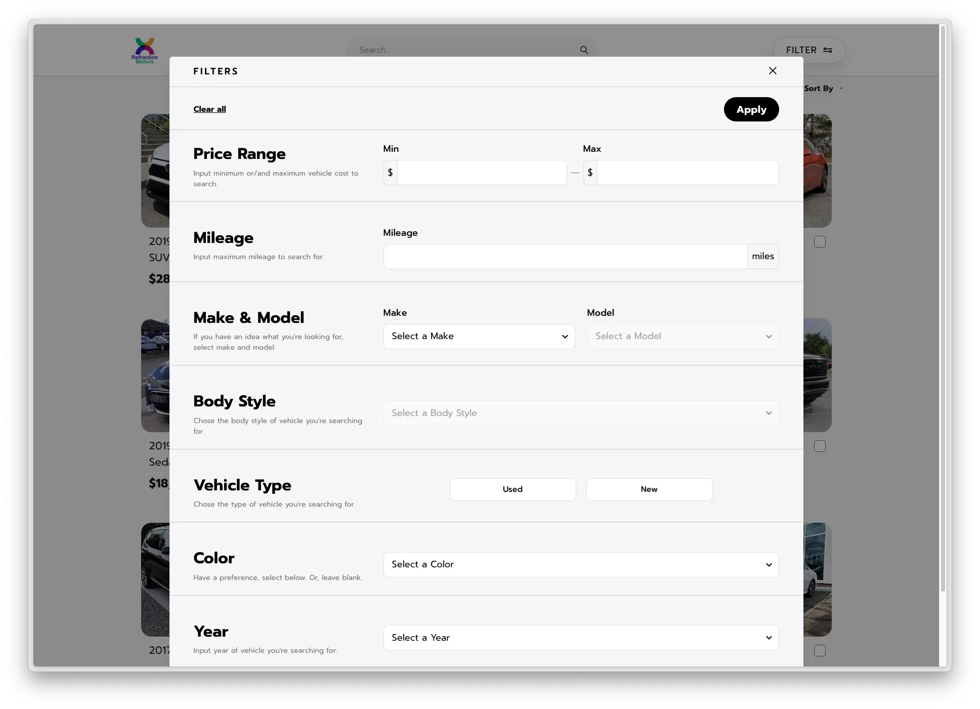 Search Functionality